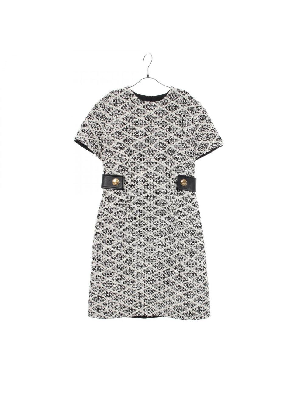 Louis Vuitton Checked Tweed Dress #38 #339462L10B